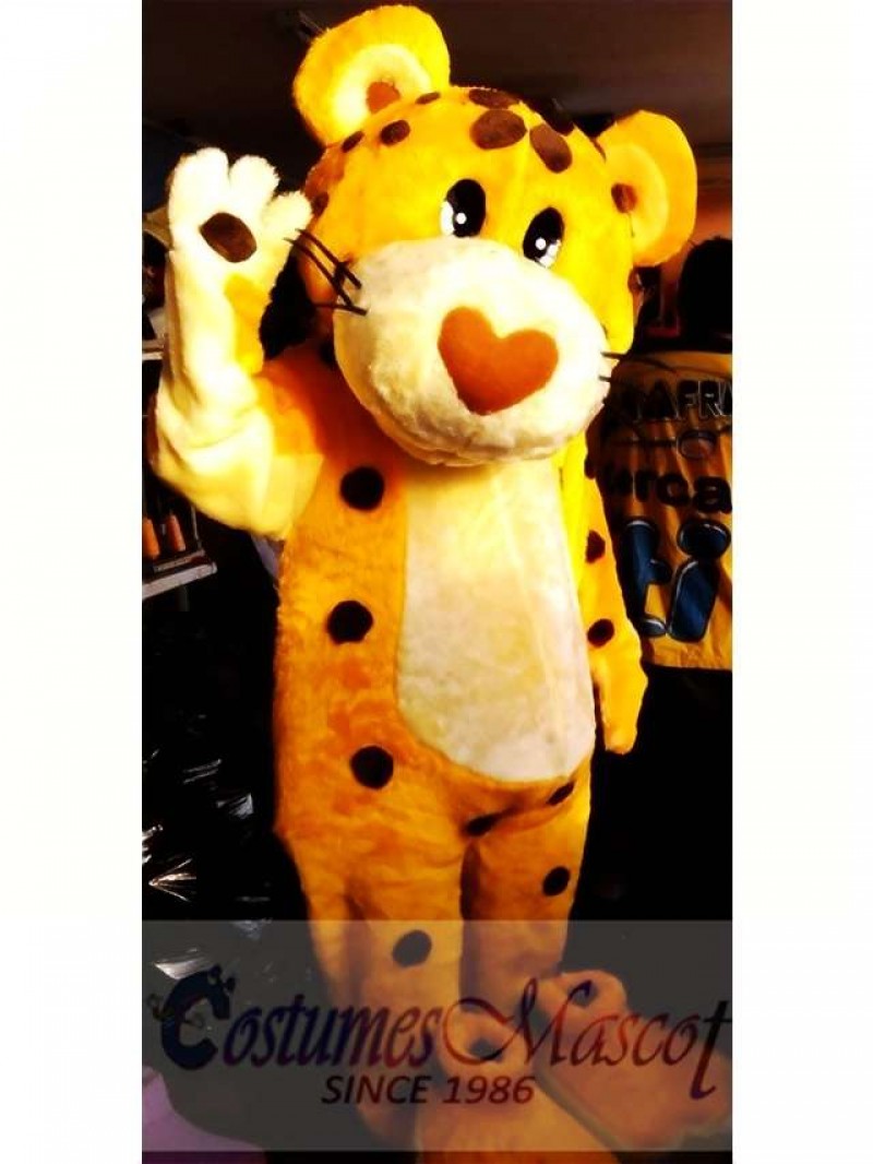 Cute Cheetah Mascot Costume