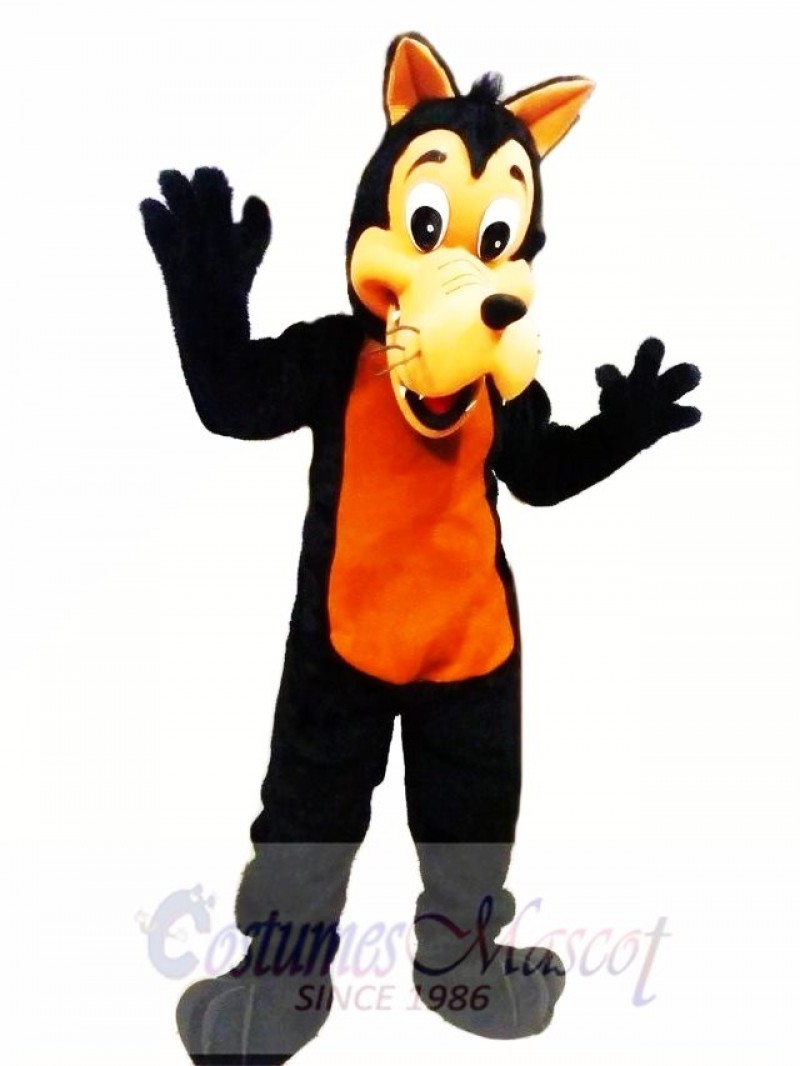 Happy Wolf Mascot Costume Adult Costume