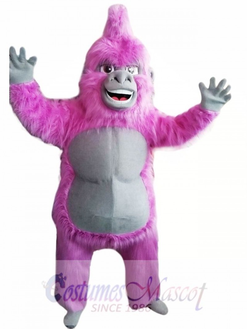 Pink Gorilla Mascot Costume Adult Costume