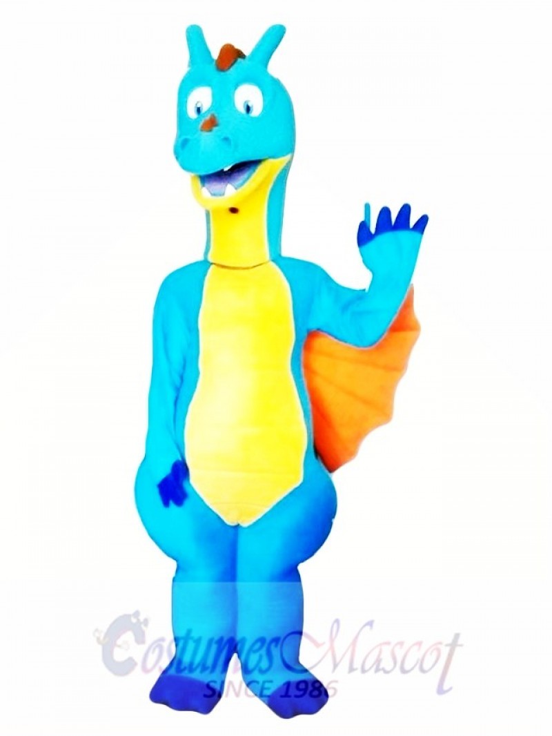Blue Dragon Mascot Costume Adult Costume