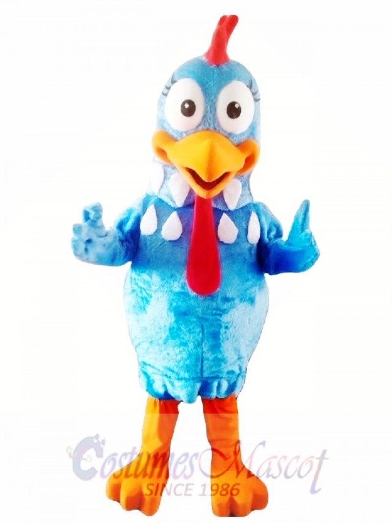 Blue Chicken Mascot Costume Adult Character Costume