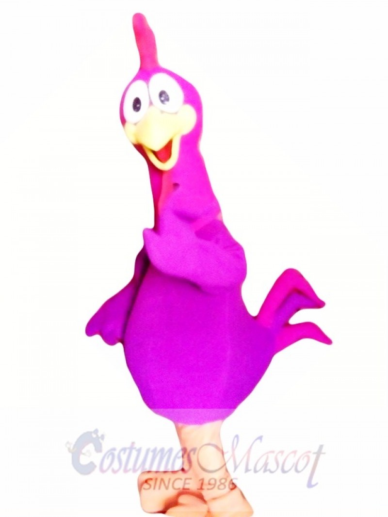 Purple Chicken Mascot Costume Adult Costume