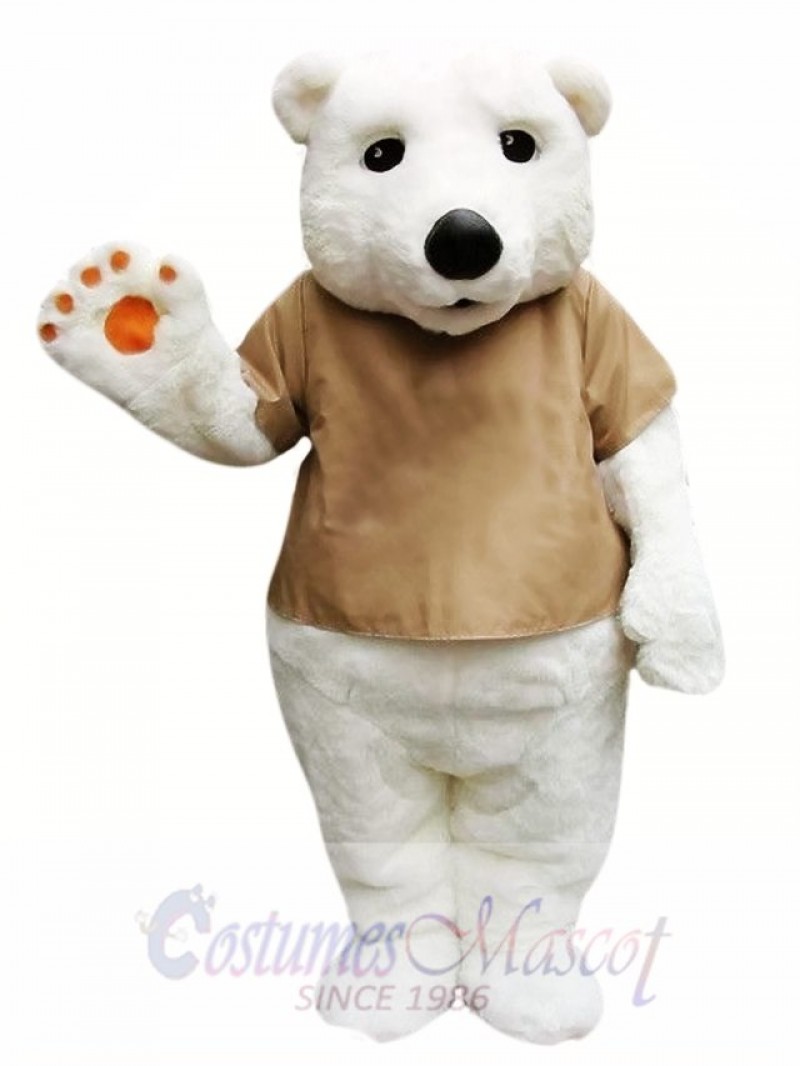 Cute Polar Bear Mascot Costume