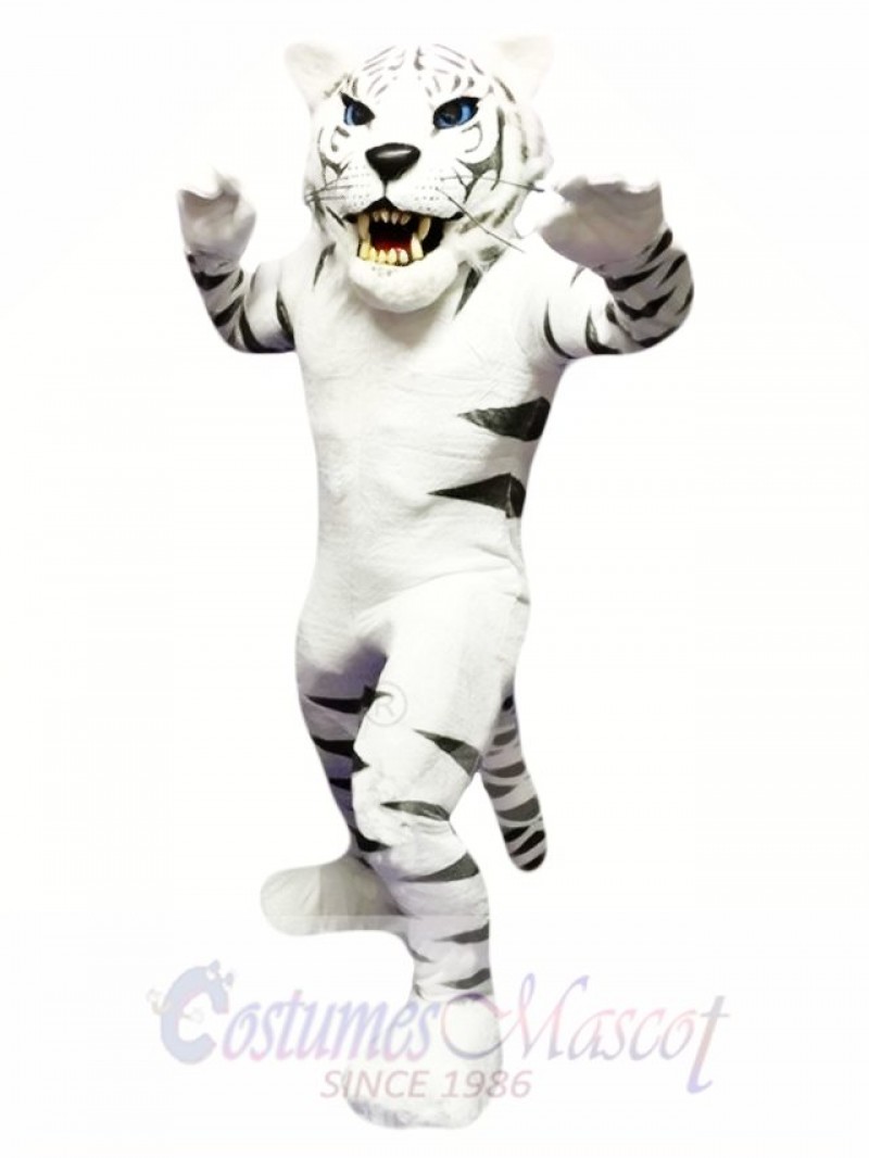 White Tiger Mascot Costume