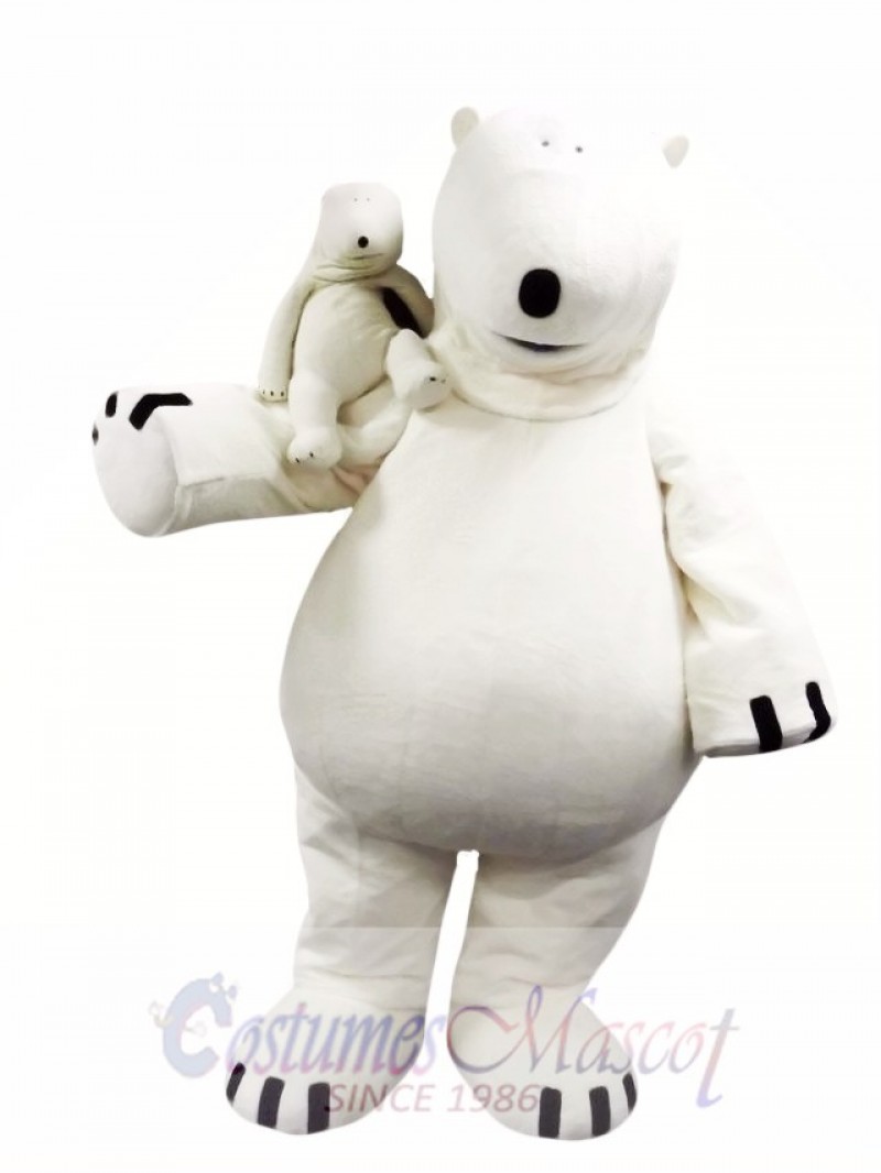 Cute Polar Bear Mascot Costume