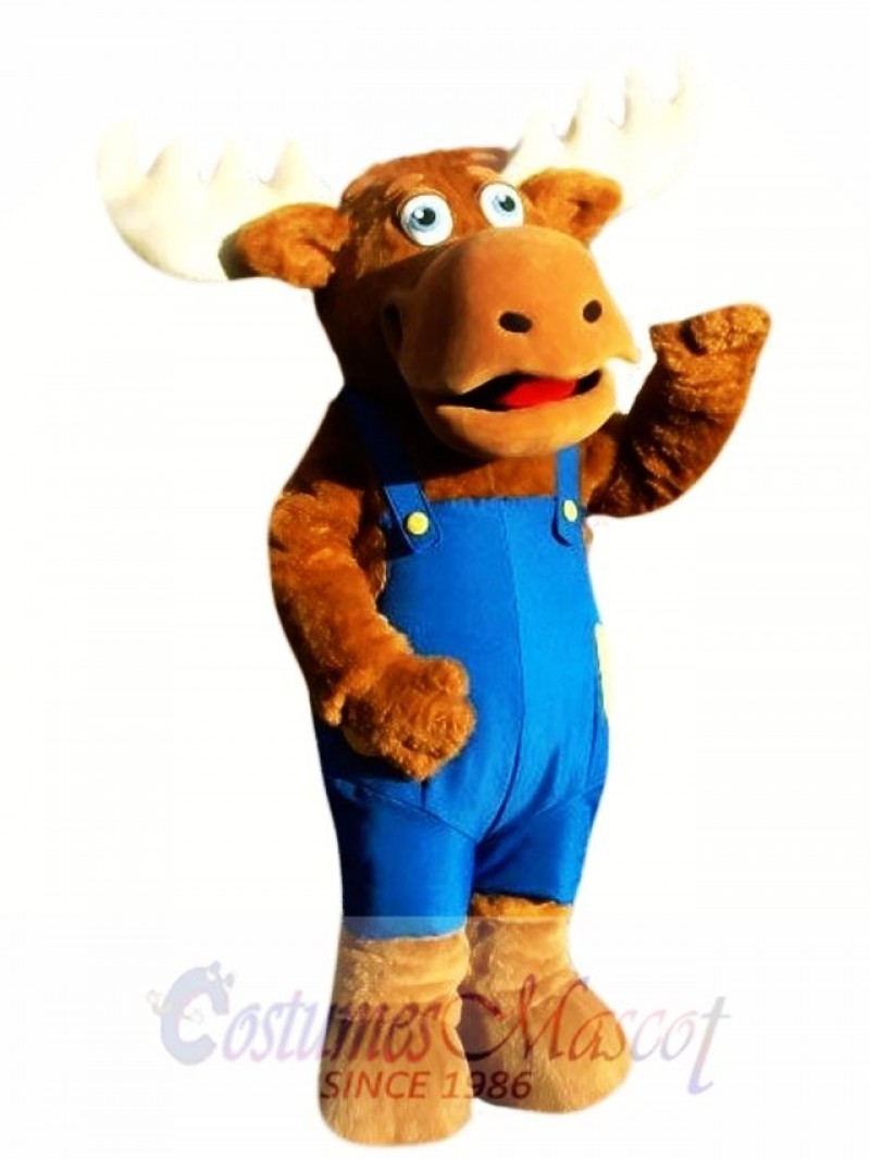 Cute Moose Mascot Costume