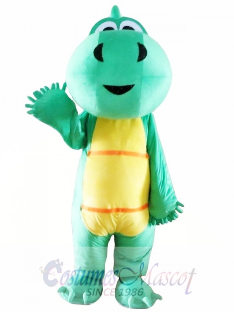 Green Dinosaur Mascot Costume for Adults