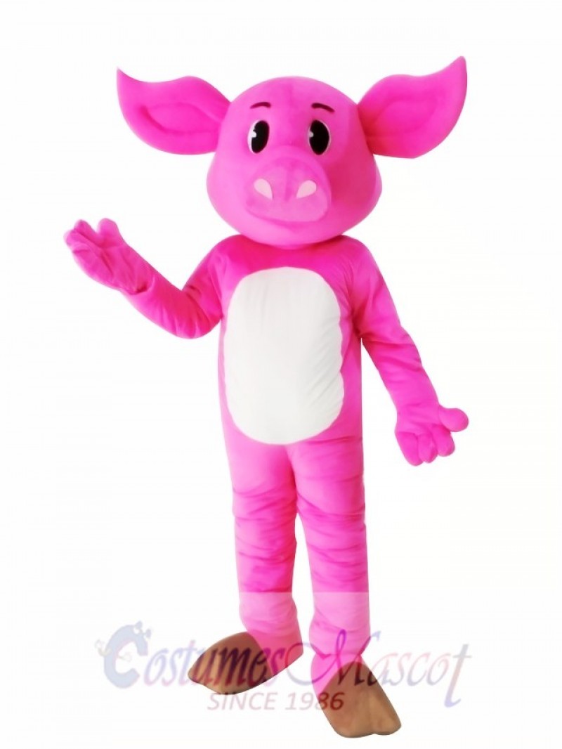 Adult Pink Pig Mascot Costume