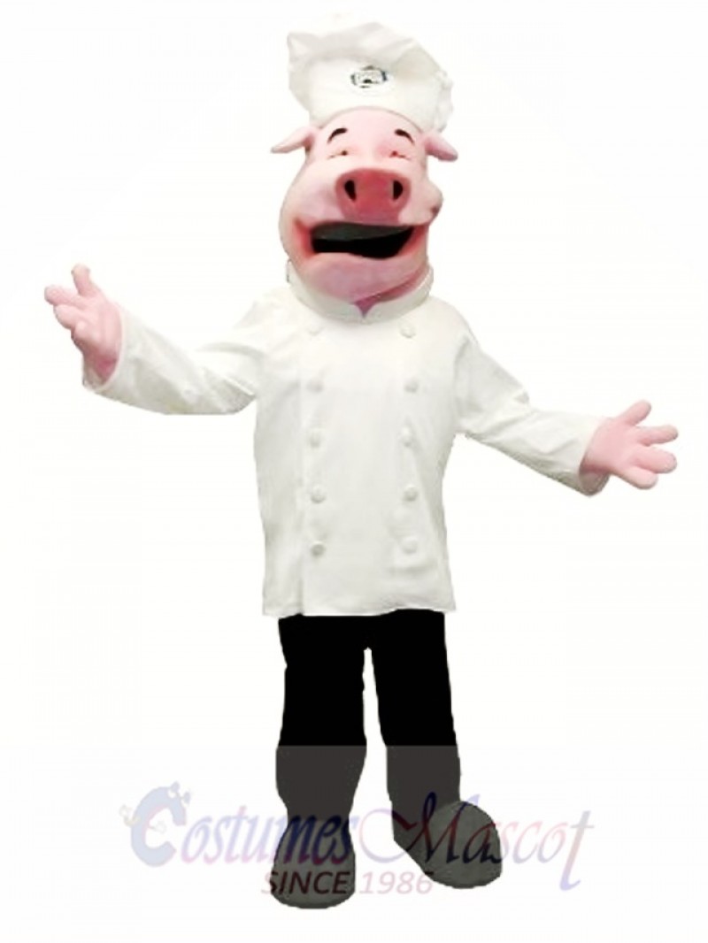 Chef Pig Mascot Costume