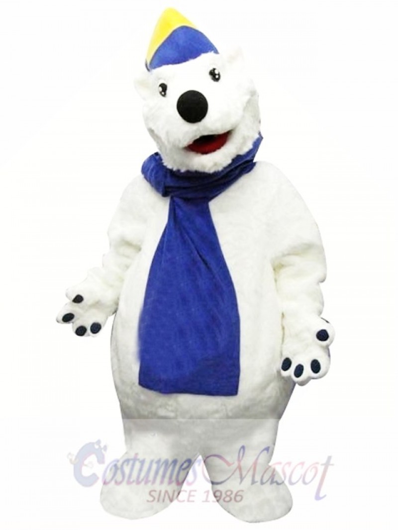 Happy Polar Bear Mascot Costume