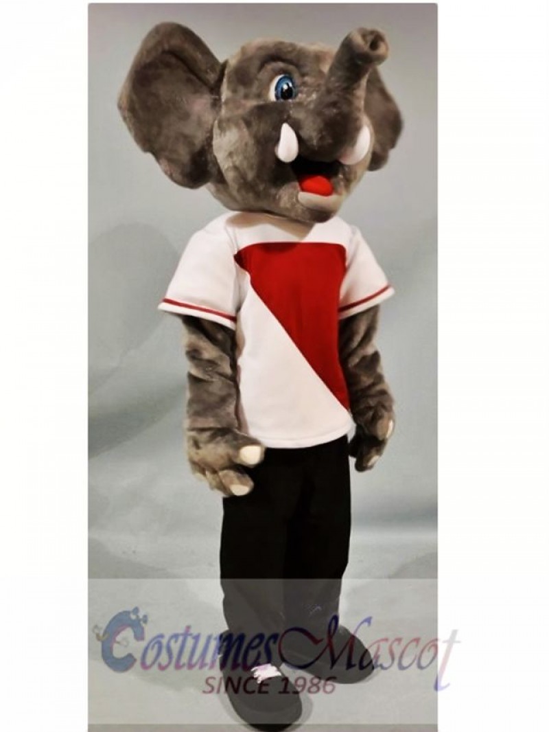 Happy Elephant Mascot Costume