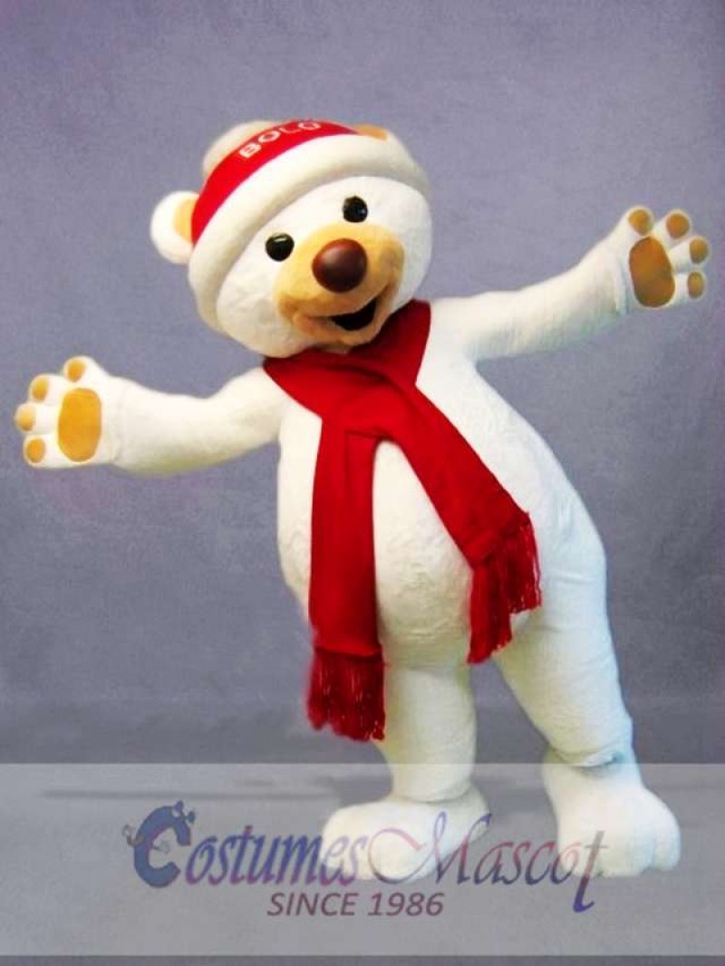 Christmas Polar Bear Mascot Costume