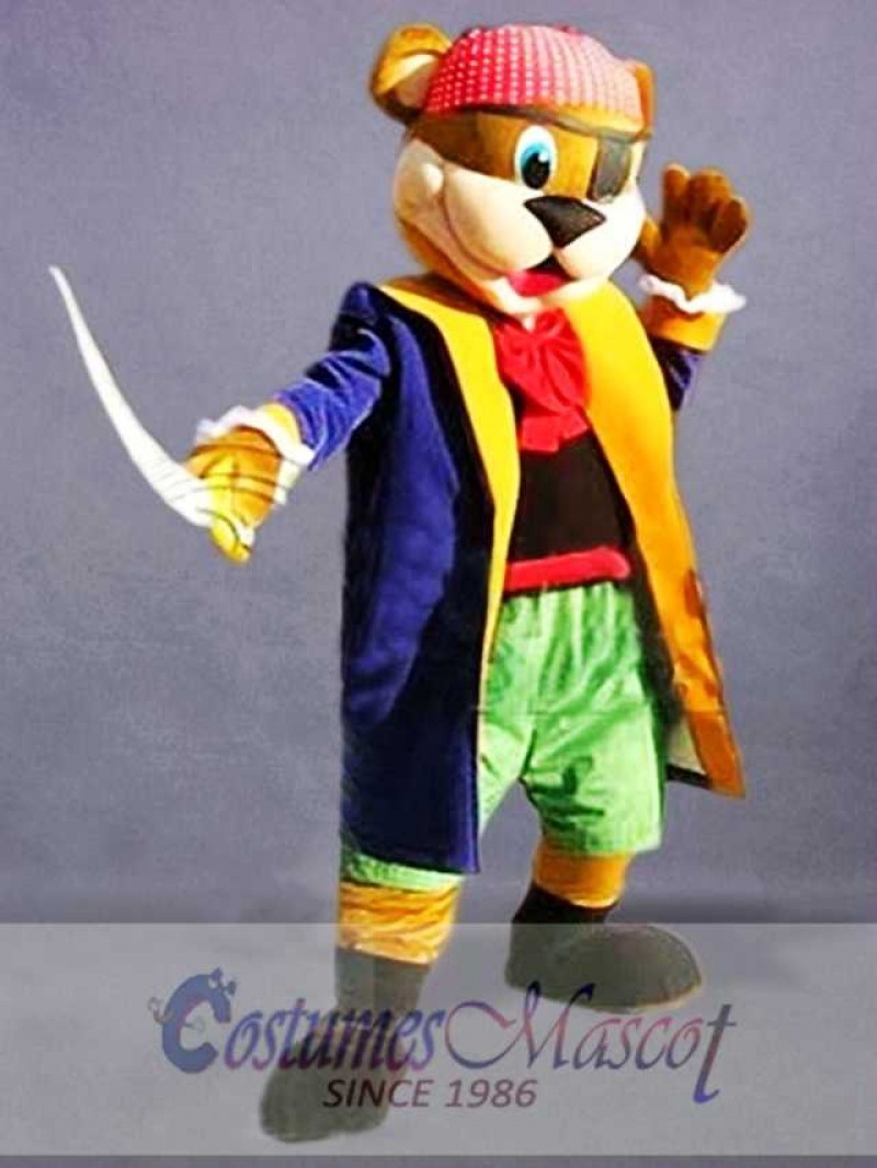 Pirate Bear Mascot Costume