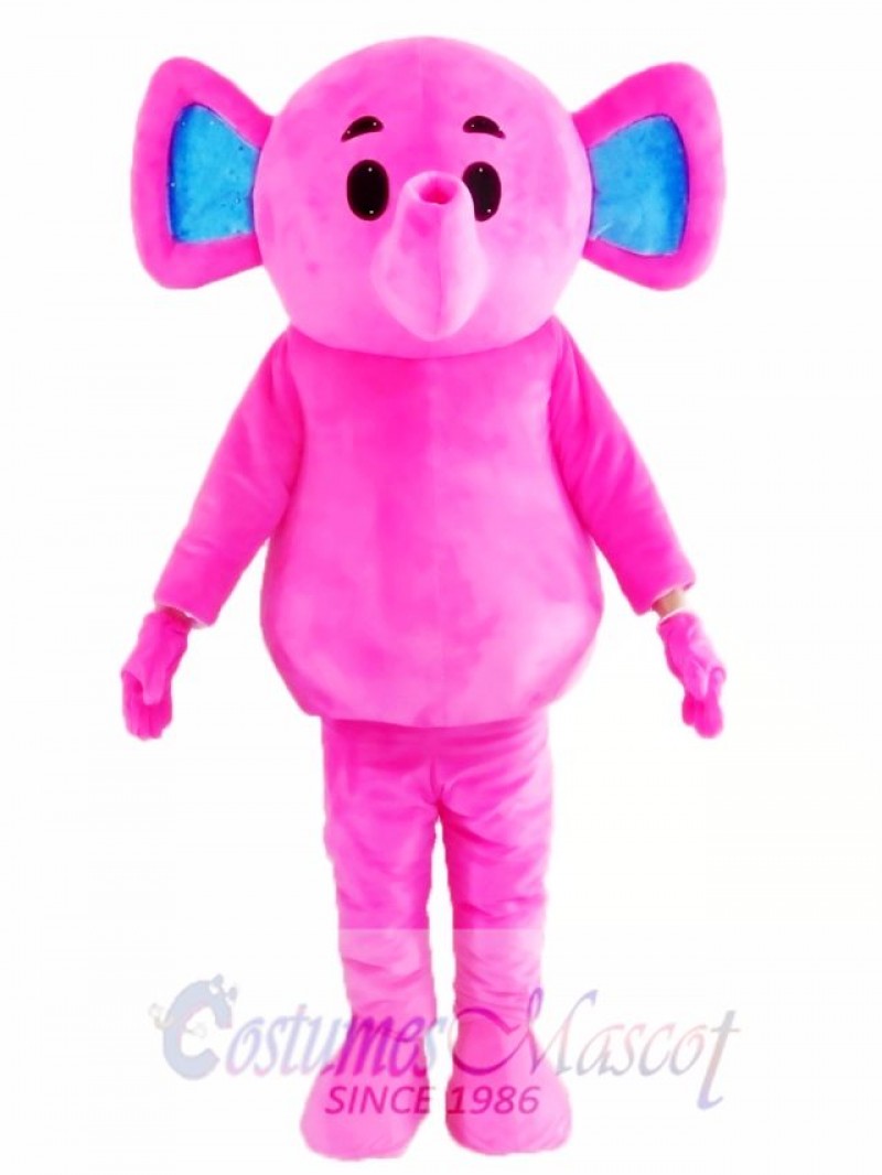 Cute Pink Elephant Mascot Costume