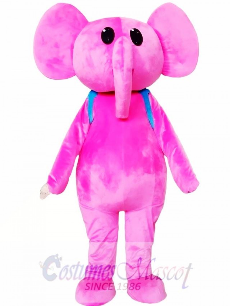 Adult Pink Elephant Mascot Costume
