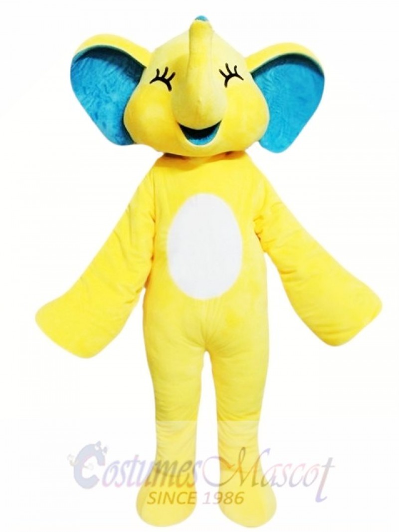 Yellow Elephant Mascot Costume