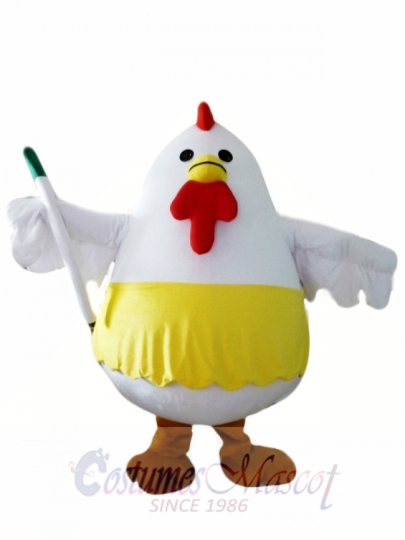 Fat Chicken Mascot Costume