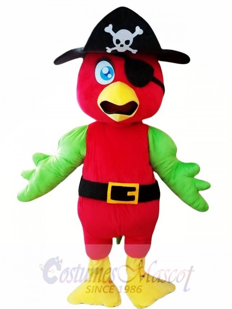 Pirate Parrot Mascot Costume