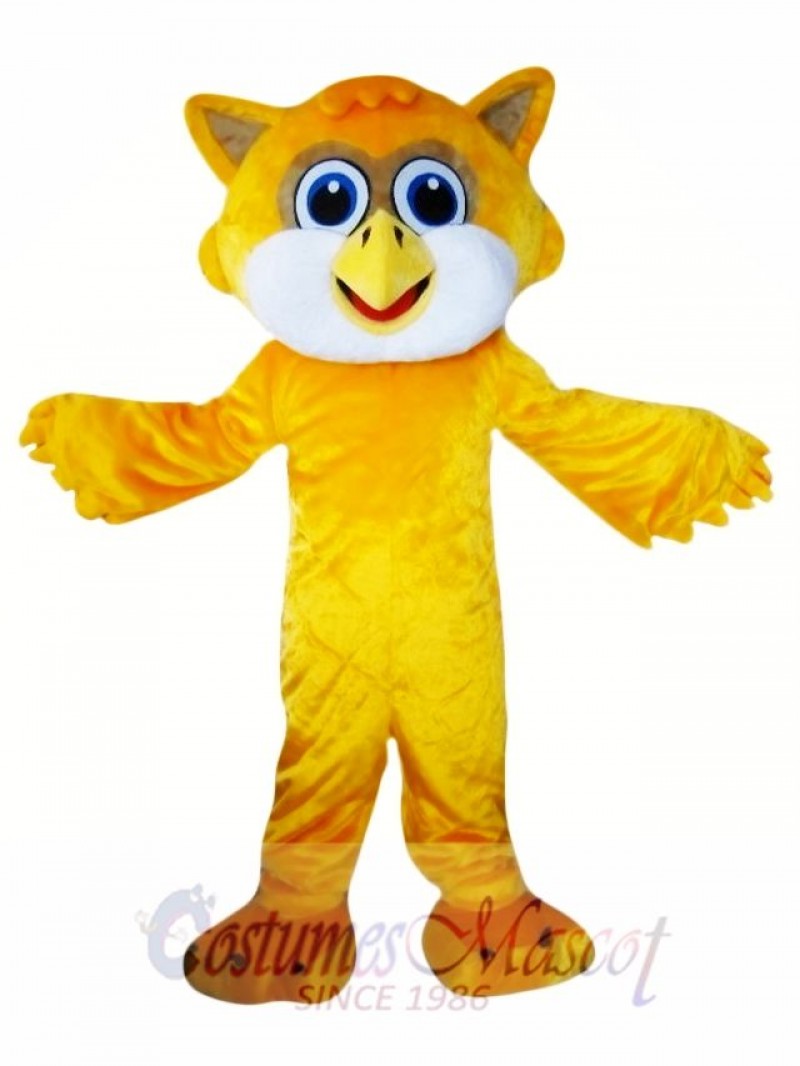 Yellow Owl Mascot Costume