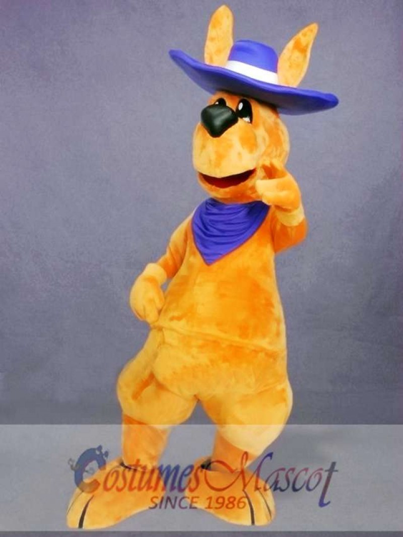 Friendly Adult Kangaroo Mascot Costume