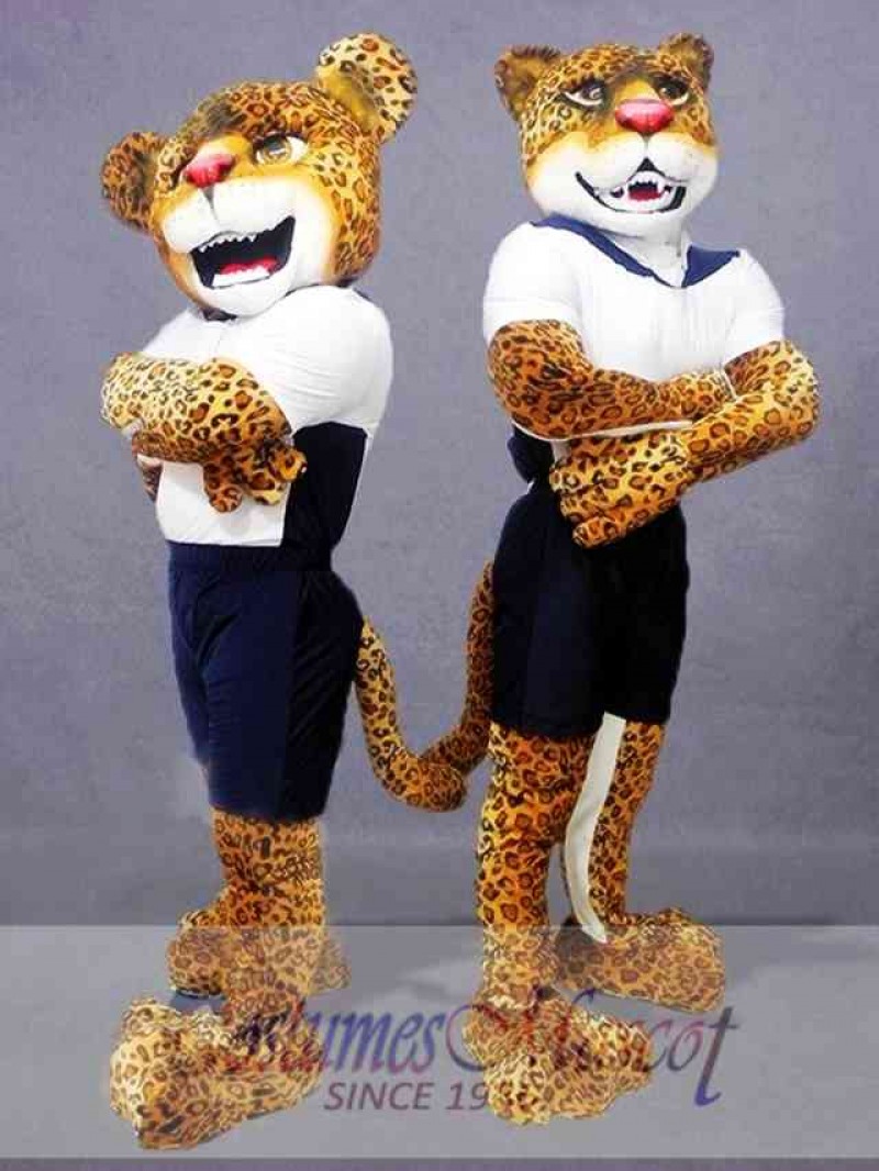 Single Power Jaguar Mascot Costume