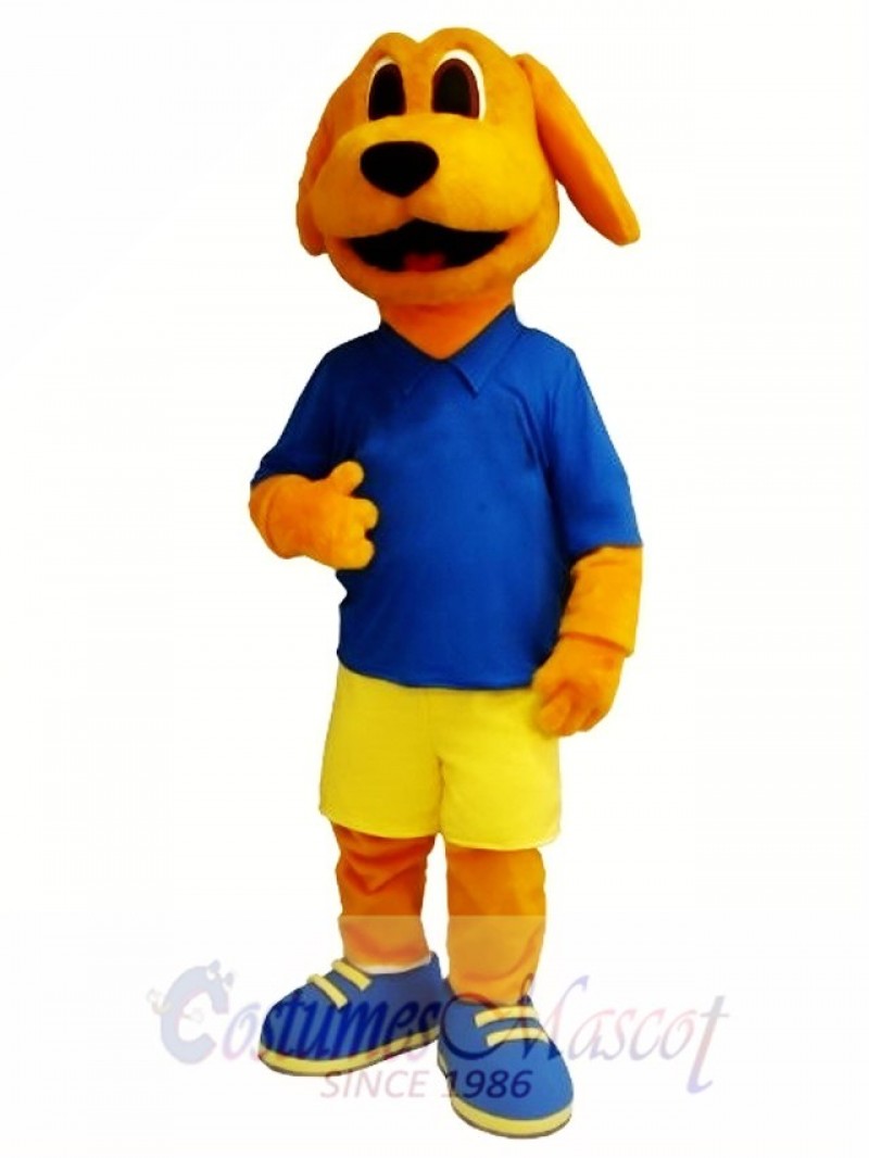 Cute Golden Dog Mascot Costume