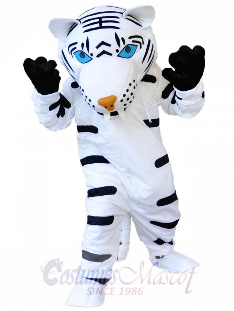 White Tiger Mascot Costume  
