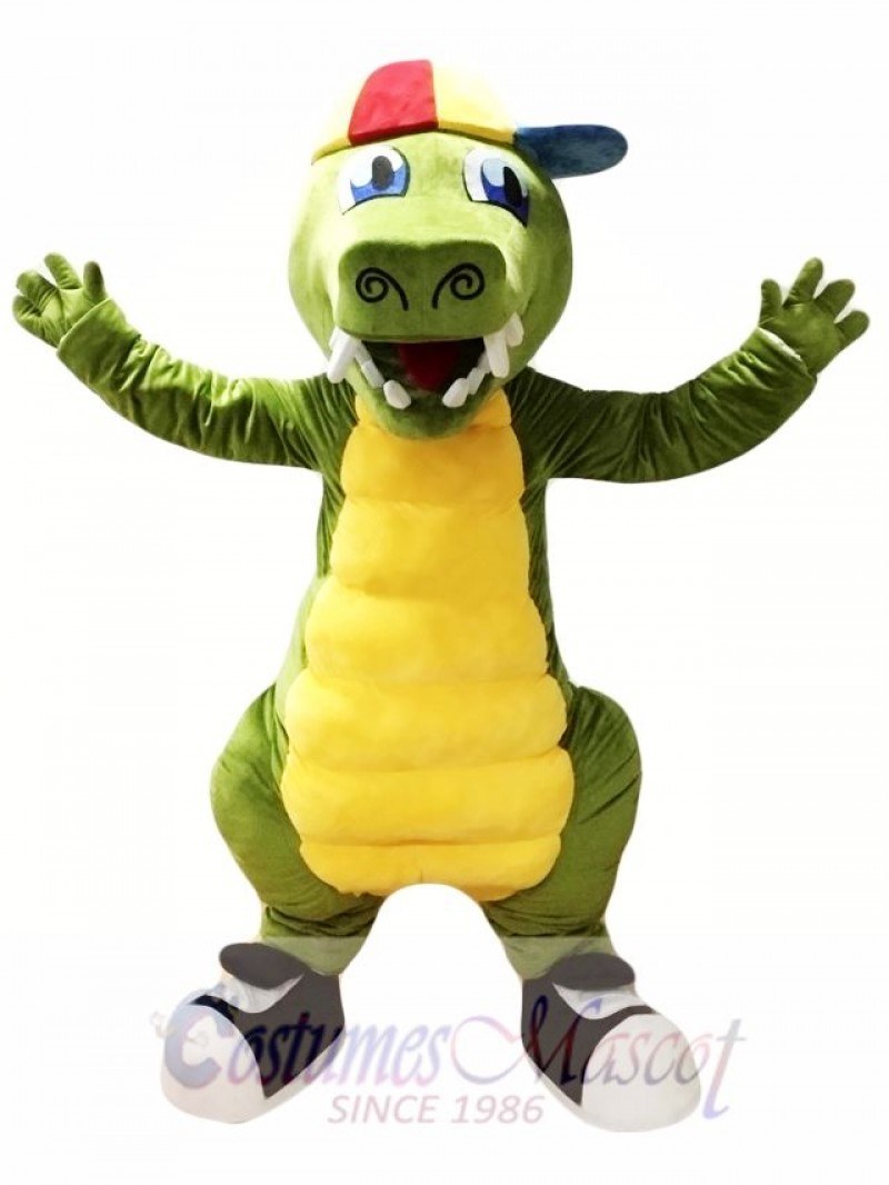 Green Crocodile Mascot Costume Alligator Costume for Adult