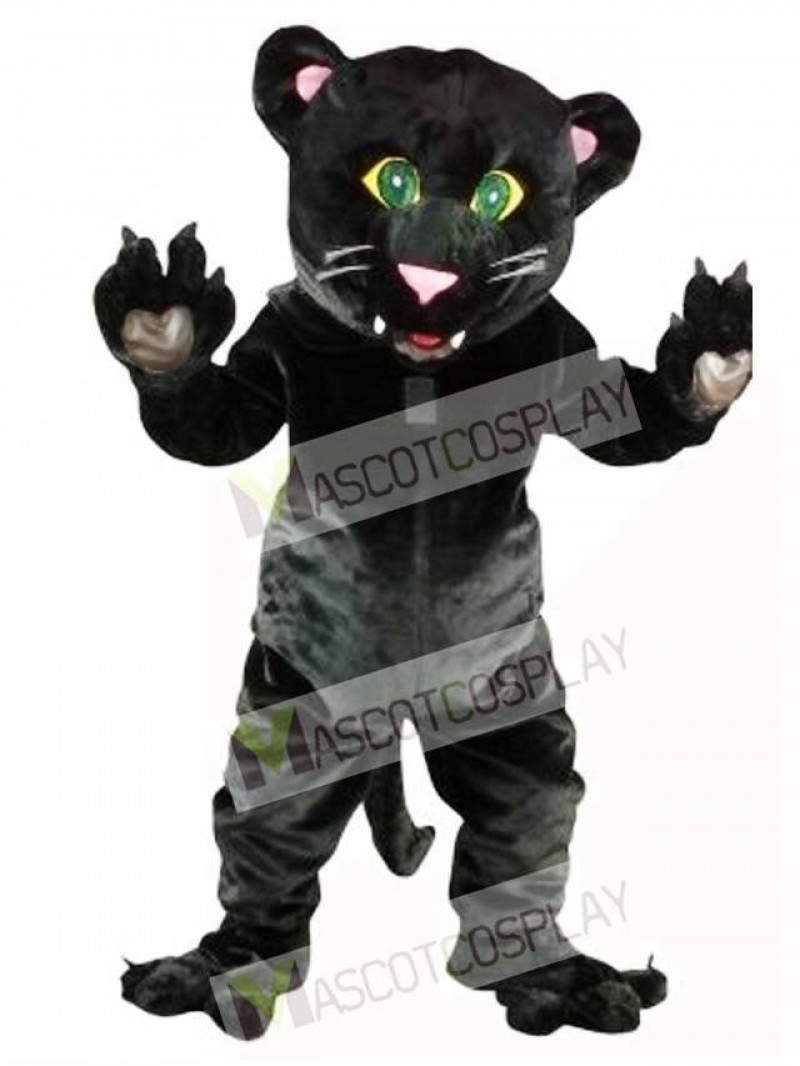 Friendly Black Panther Mascot Costume