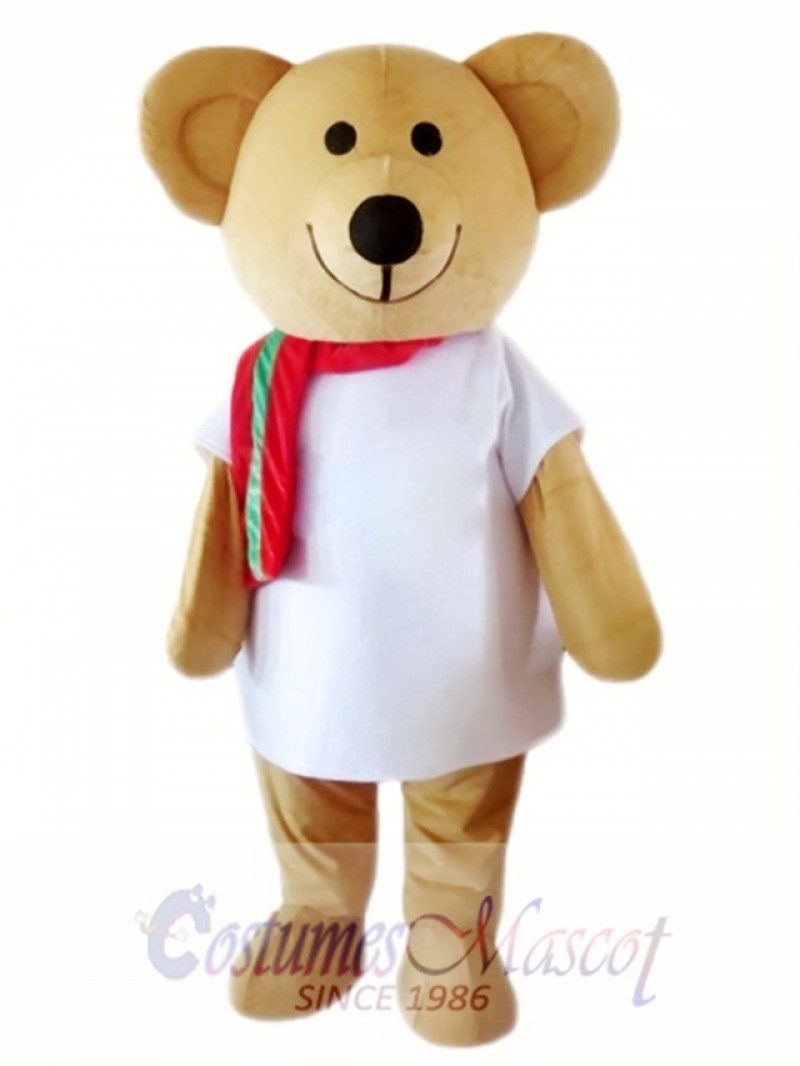 Cartoon Character Brown Bear Mascot Costume