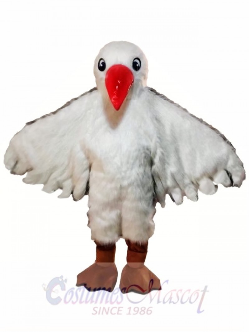 Red Mouth Seagull Mascot Costume  