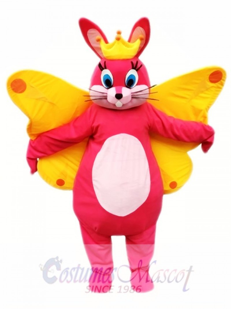 Butterfly Easter Bunny Mascot Costume  