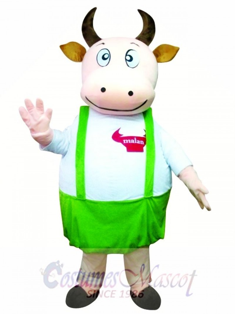 Fat Cow Fancy Cute Dad Cow Mascot Costume