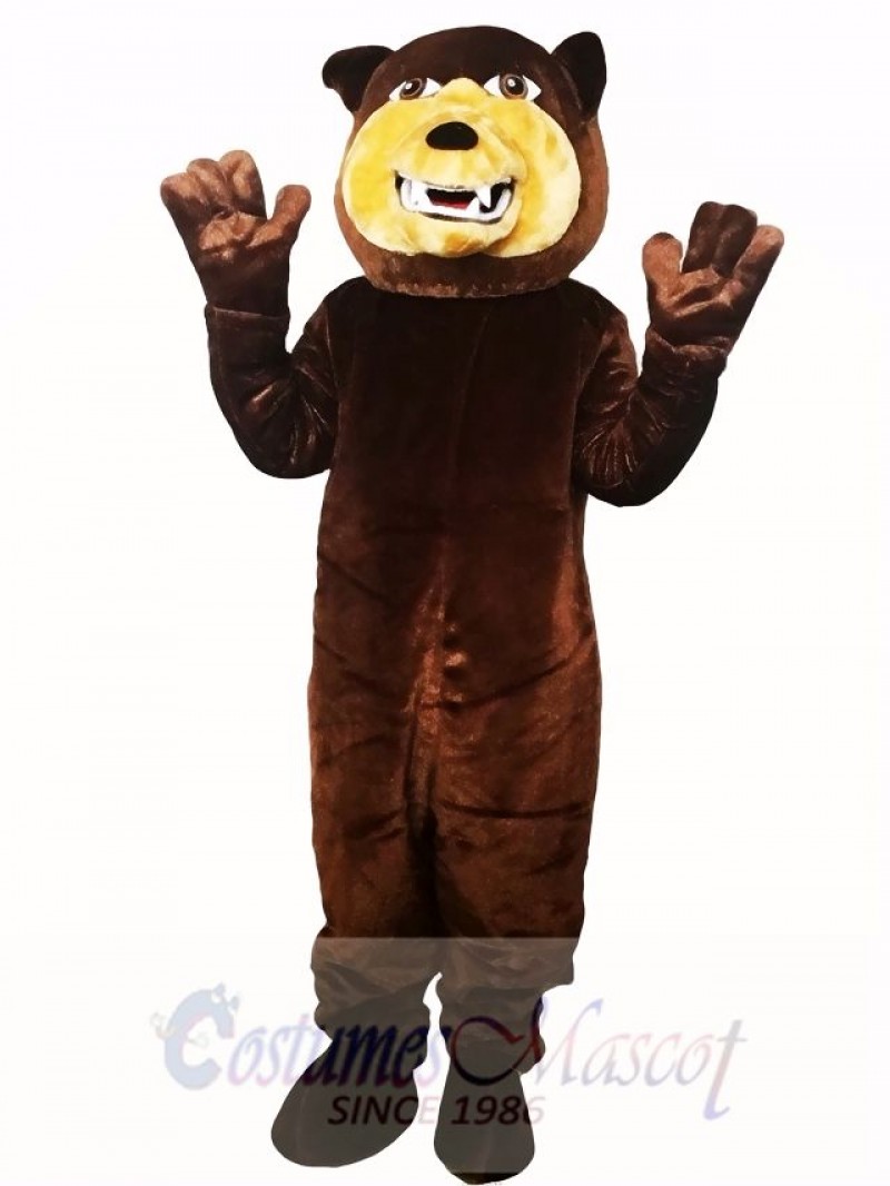 Brown Grizzly Bear Flexible Mascot Costume