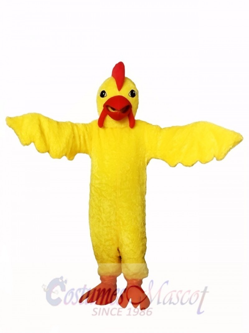 Yellow Realistic Chicken Mascot Costume