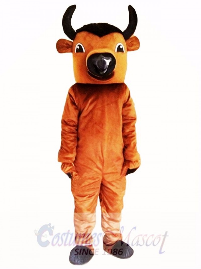 Brown Buffalo Mascot Costume