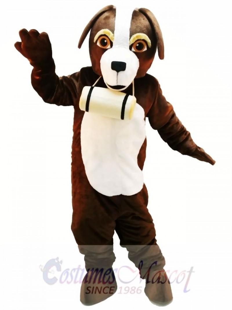 Cute St. Bernard Dog Mascot Costume