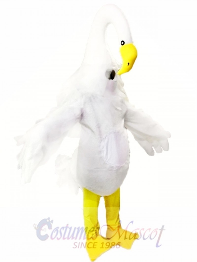 Long Necked Swan Mascot Costumes 