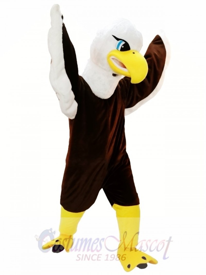 Brown Eagle Mascot Costume