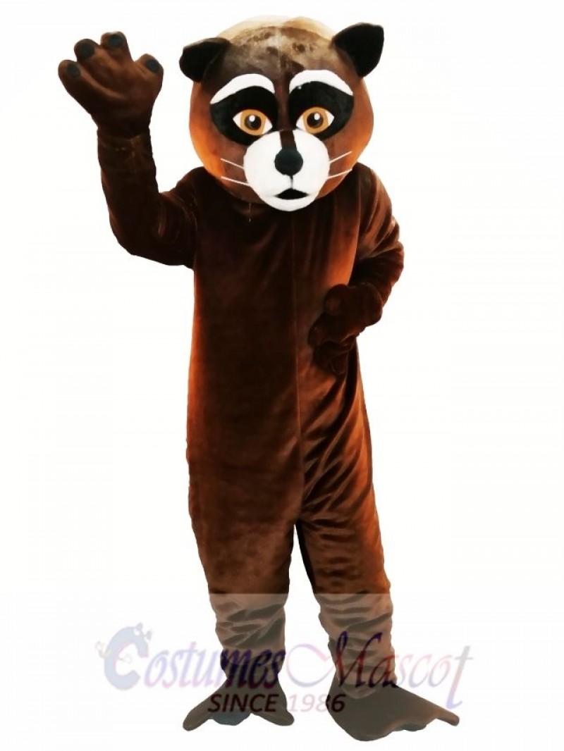 Brown Raccoon Mascot Costume