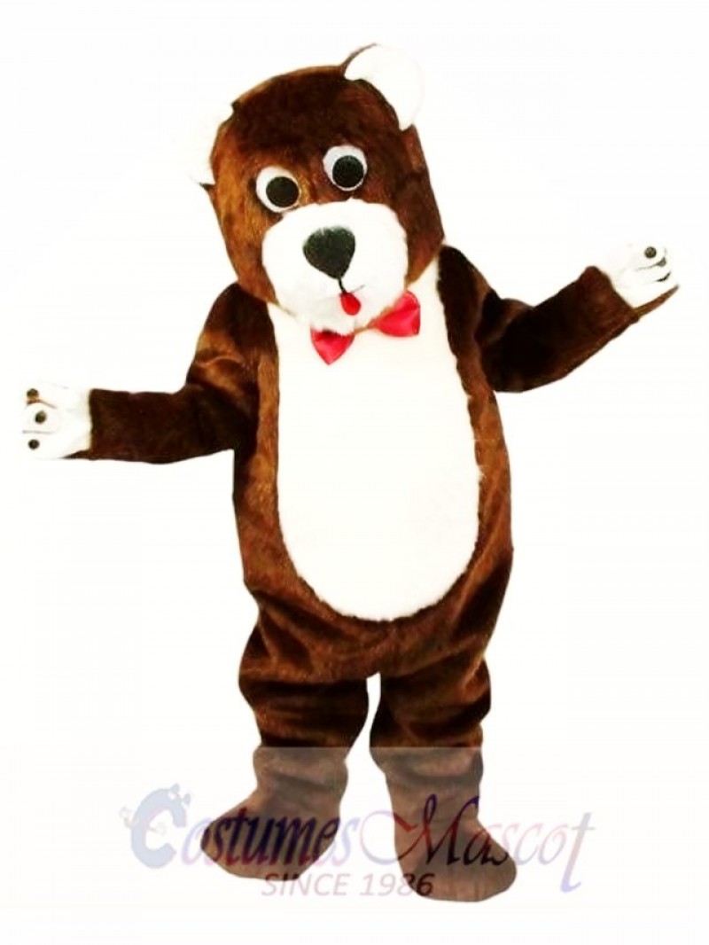 Grentle Brown Teddy Bear Mascot Costume Animal Costume