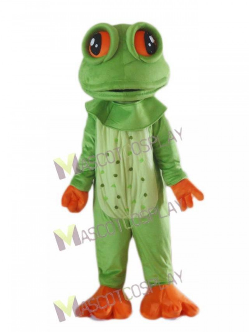 Lovely Big Eyed Frog Mascot Costume