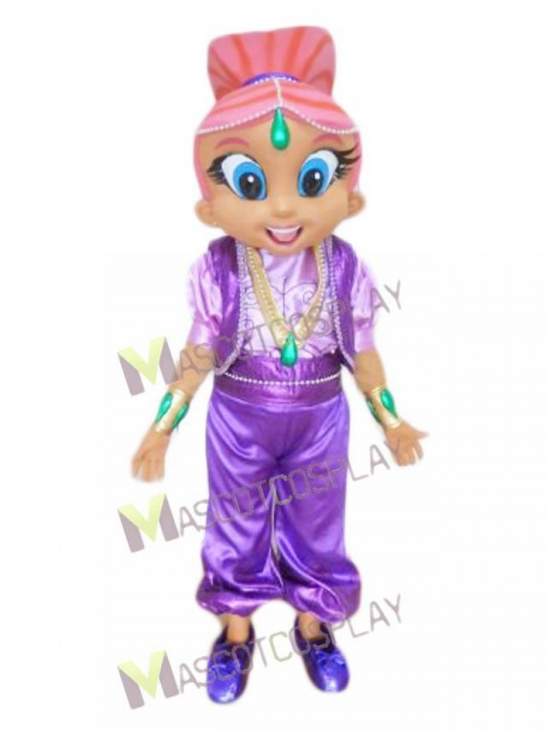 Pink Genie Mascot Costume from Shimmer and Shine