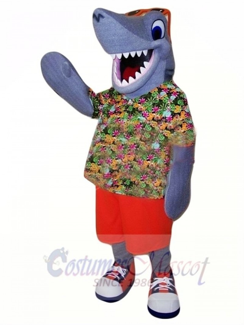 Sport Happy Shark Mascot Costume 