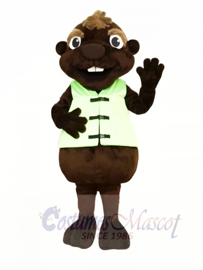 Chocolate Beaver Mascot Costumes