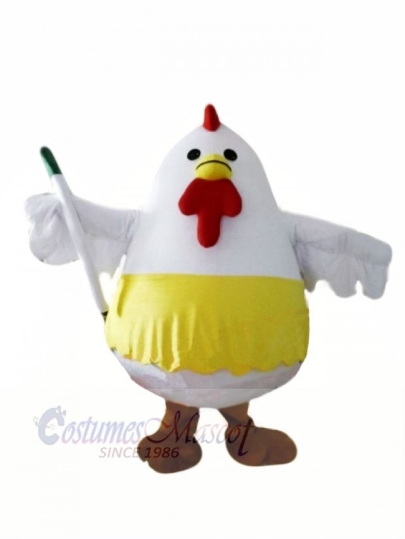 White Fat Chicken Mascot Costumes Animal