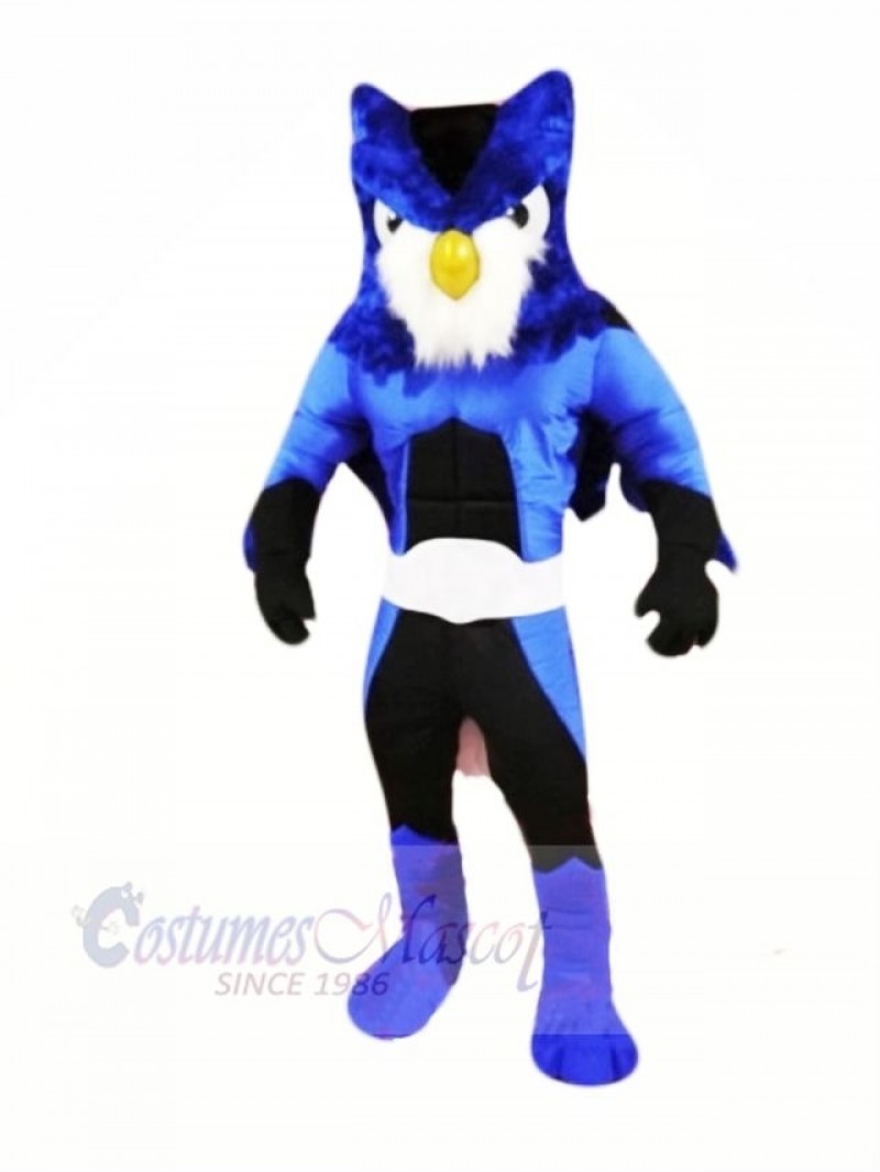 Hero Blue Owl Mascot Costumes Cartoon	