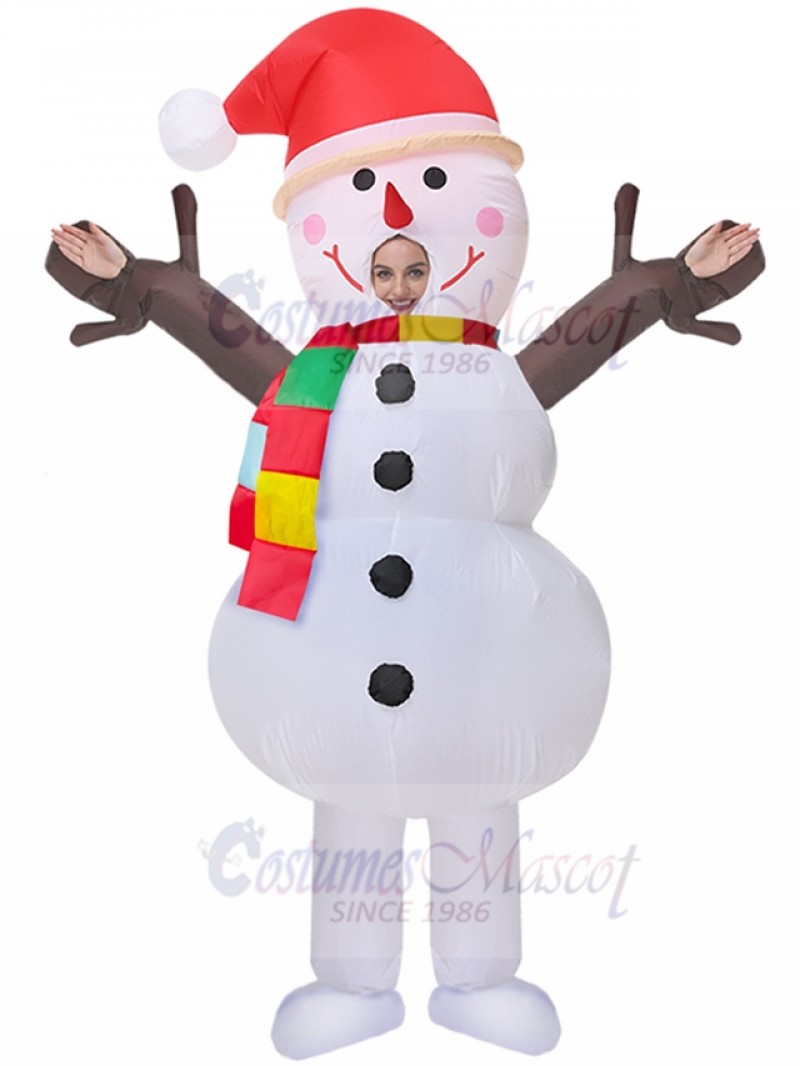 snowman inflatable costume