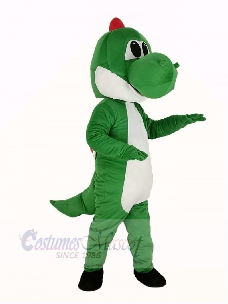 Green Dinosaur Mascot Costume Cartoon