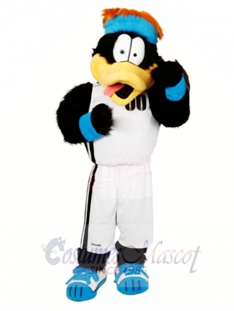 Sport Black Duck Mascot Costume 